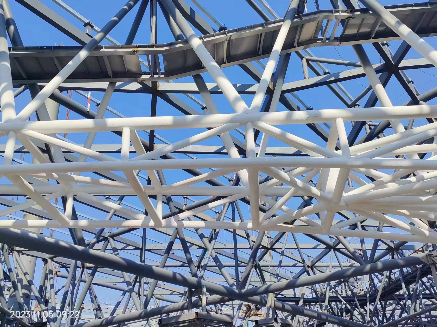 Steel roof coating project