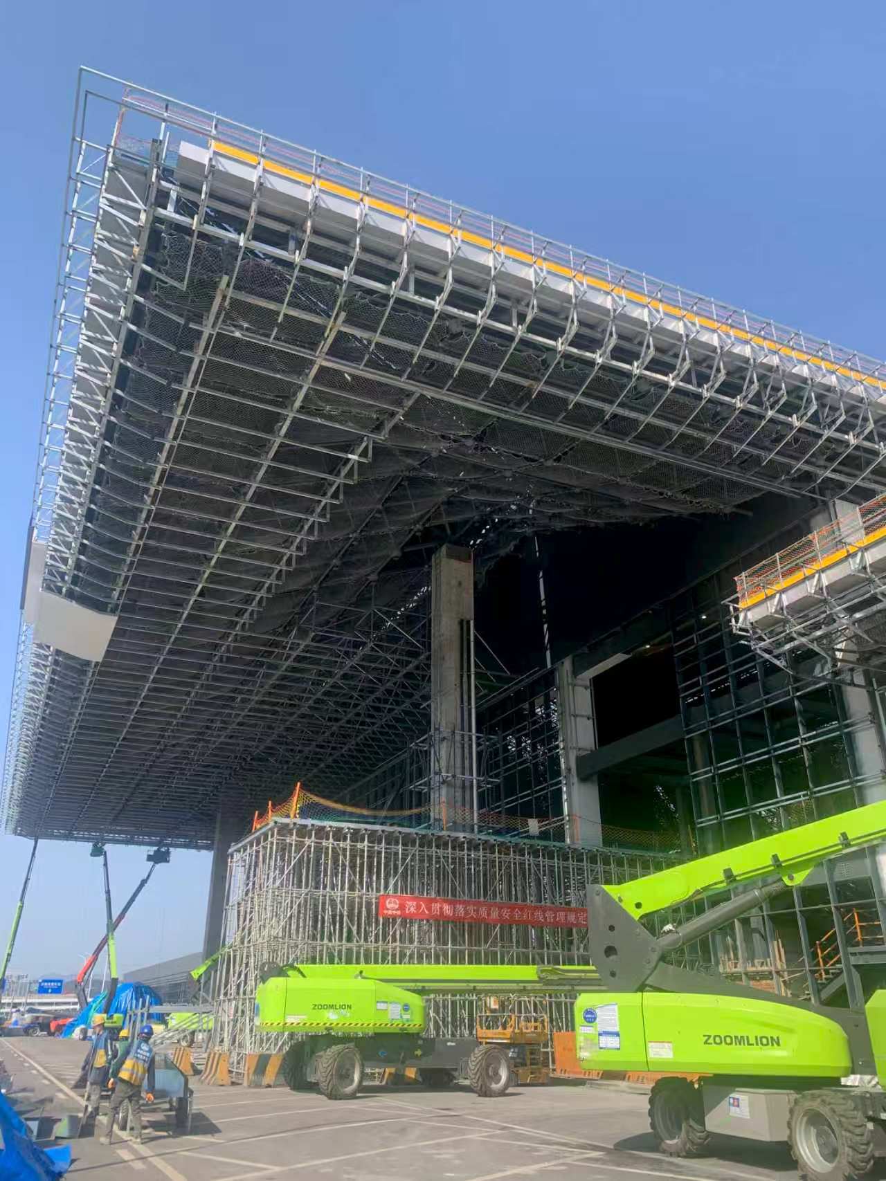 Large steel structure coating project
